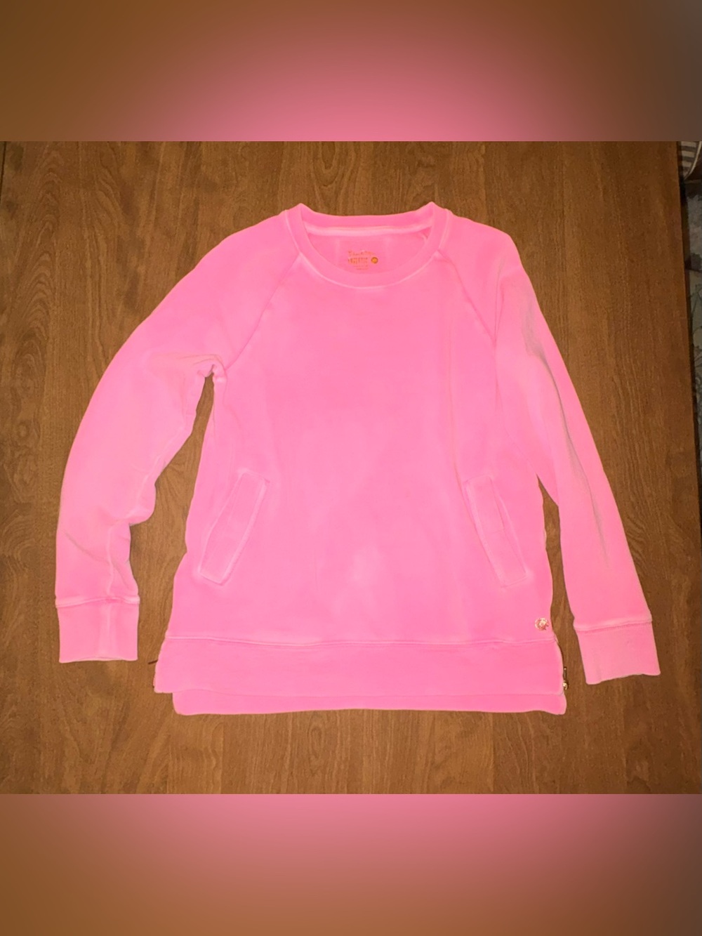 Lilly Pulitzer Hot Pink Pullover Sweatshirt
